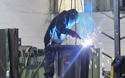 Soldadura de un martillo neumático