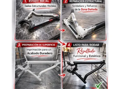 Recuperación de piezas sometidas a desgaste, impacto o fallo estructural.